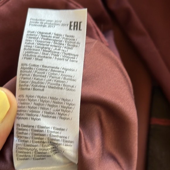 YAS fitted burgundy blazer with long sleeves - Picture 7 of 8